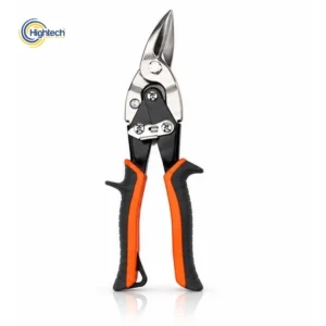 Hightech aviation shears with black and orange handles
